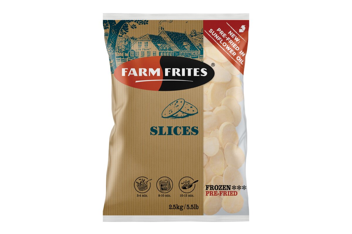 Zemiaky slices (Dolar chips ) mrazené 2,5kg