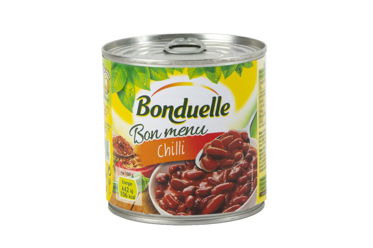 Fazuľa Bonduelle v pálivej omáčke 430g   10-9