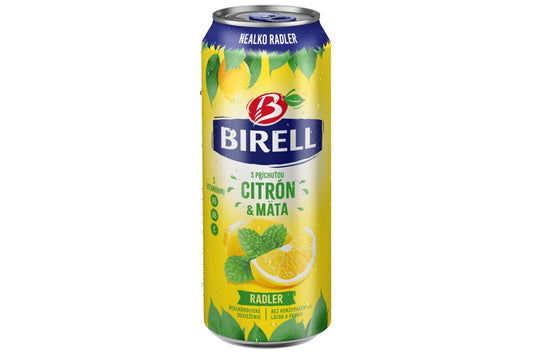 Pivo Birell nealkoholické Citrón & Mäta 500 ml