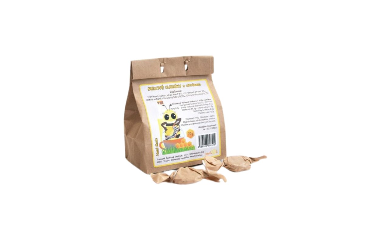Medové cukríky s citrónom 70 g