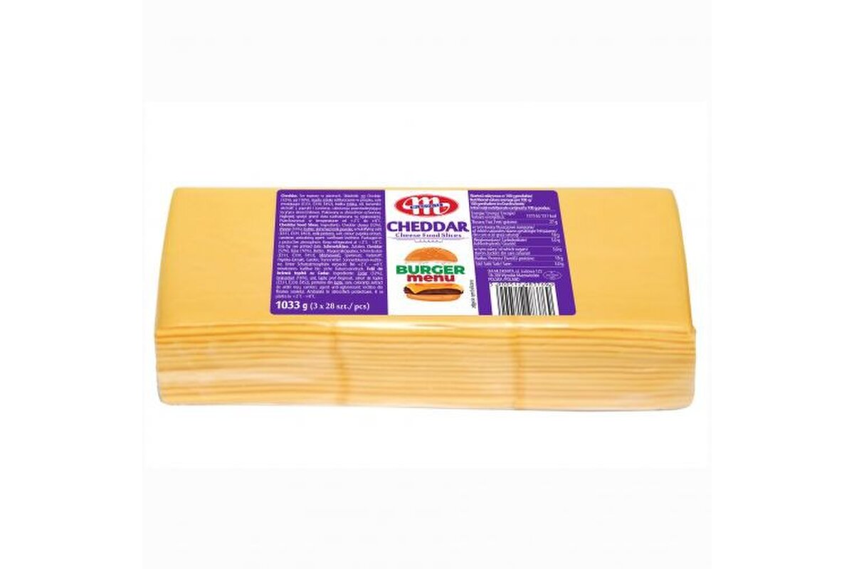 Syr Cheddar plátky burger 1033 g
